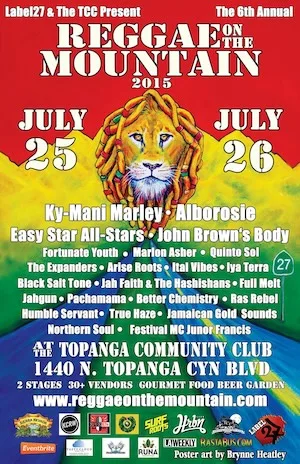 Reggae On The Mountain 2015 Lineup poster image