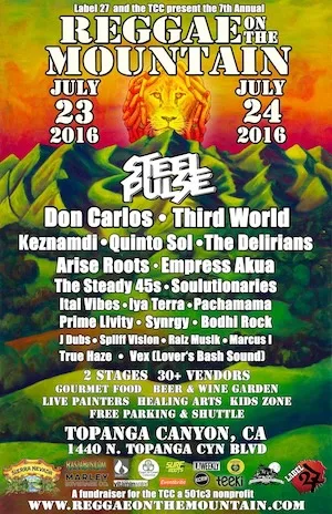 Reggae On The Mountain 2016 Lineup poster image