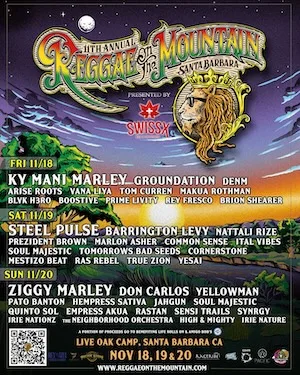 Reggae On The Mountain 2022 Lineup poster image