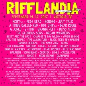 Rifflandia Festival 2017 Lineup poster image