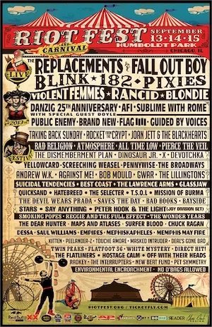 Riot Fest 2013 Lineup poster image
