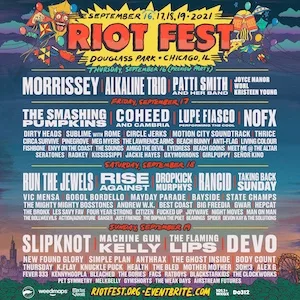Riot Fest 2021 Lineup poster image
