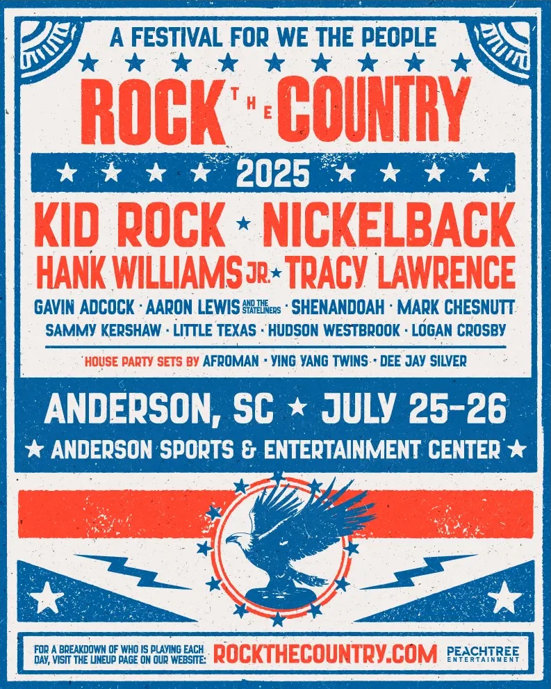 Rock The Country Anderson lineup poster