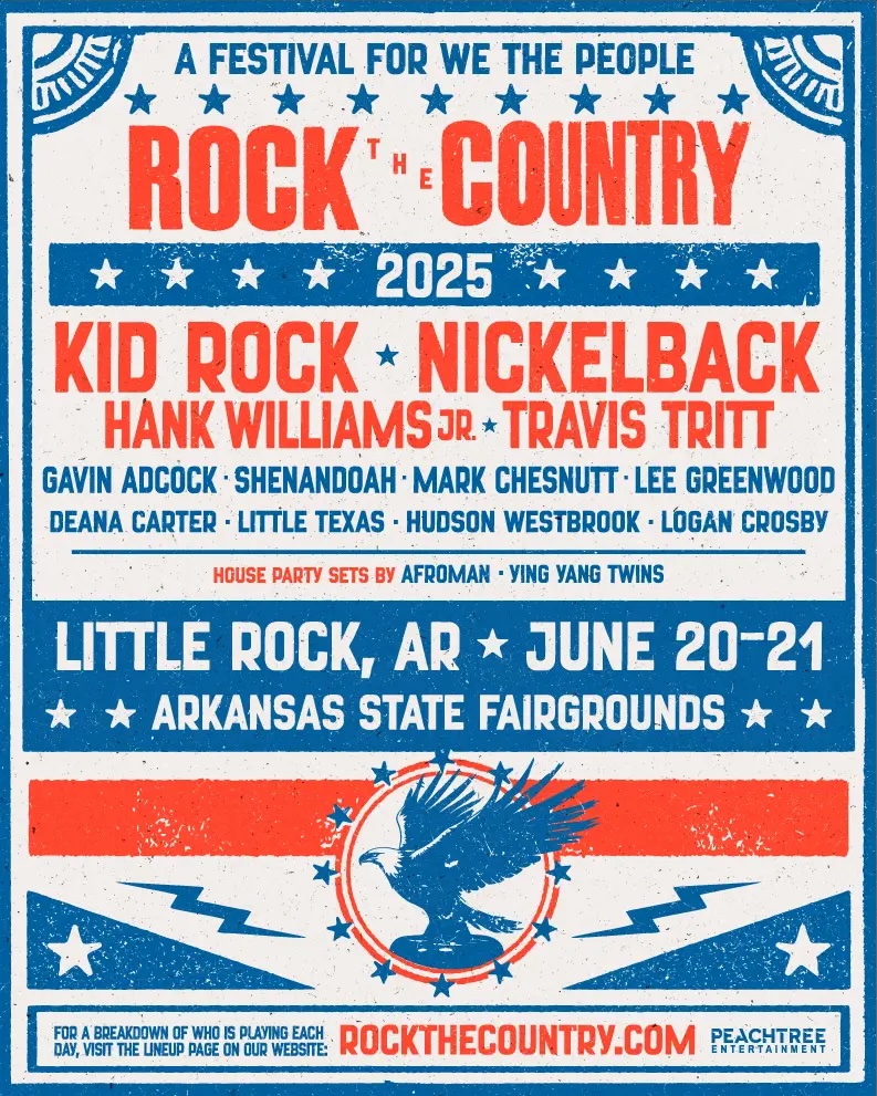 Rock The Country Little Rock lineup poster