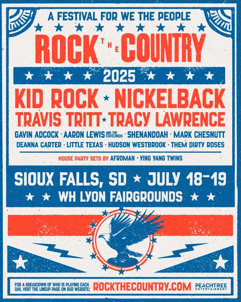 Rock The Country Sioux Falls lineup poster