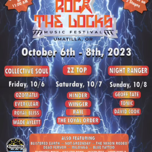 Rock the Locks Music Festival 2023 Lineup poster image