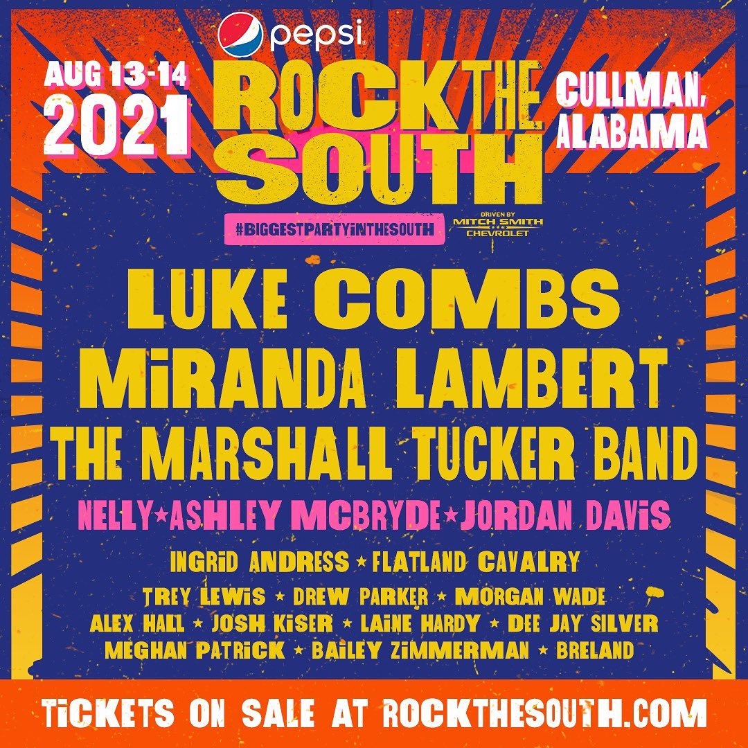 Rock The South 2021 Lineup poster image