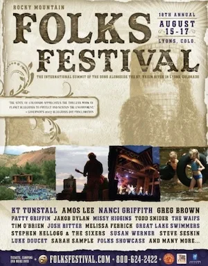 Rocky Mountain Folks Festival 2008 Lineup poster image