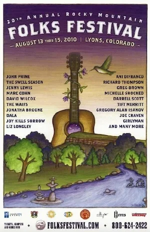 Rocky Mountain Folks Festival 2010 Lineup poster image