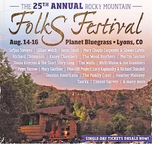 Rocky Mountain Folks Festival 2015 Lineup poster image