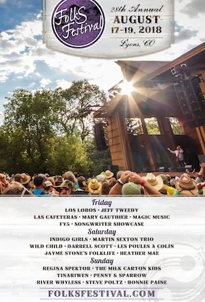 Rocky Mountain Folks Festival 2018 Lineup poster image