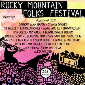 Rocky Mountain Folks Festival 2021 Lineup poster image