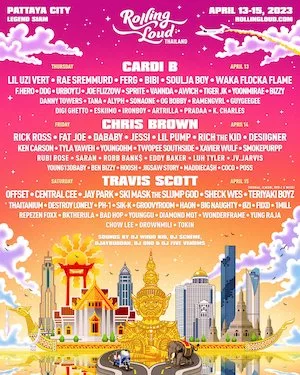 Rolling Loud Thailand 2023 Lineup poster image