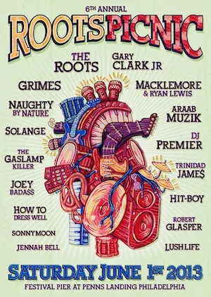 Roots Picnic 2013 Lineup poster image