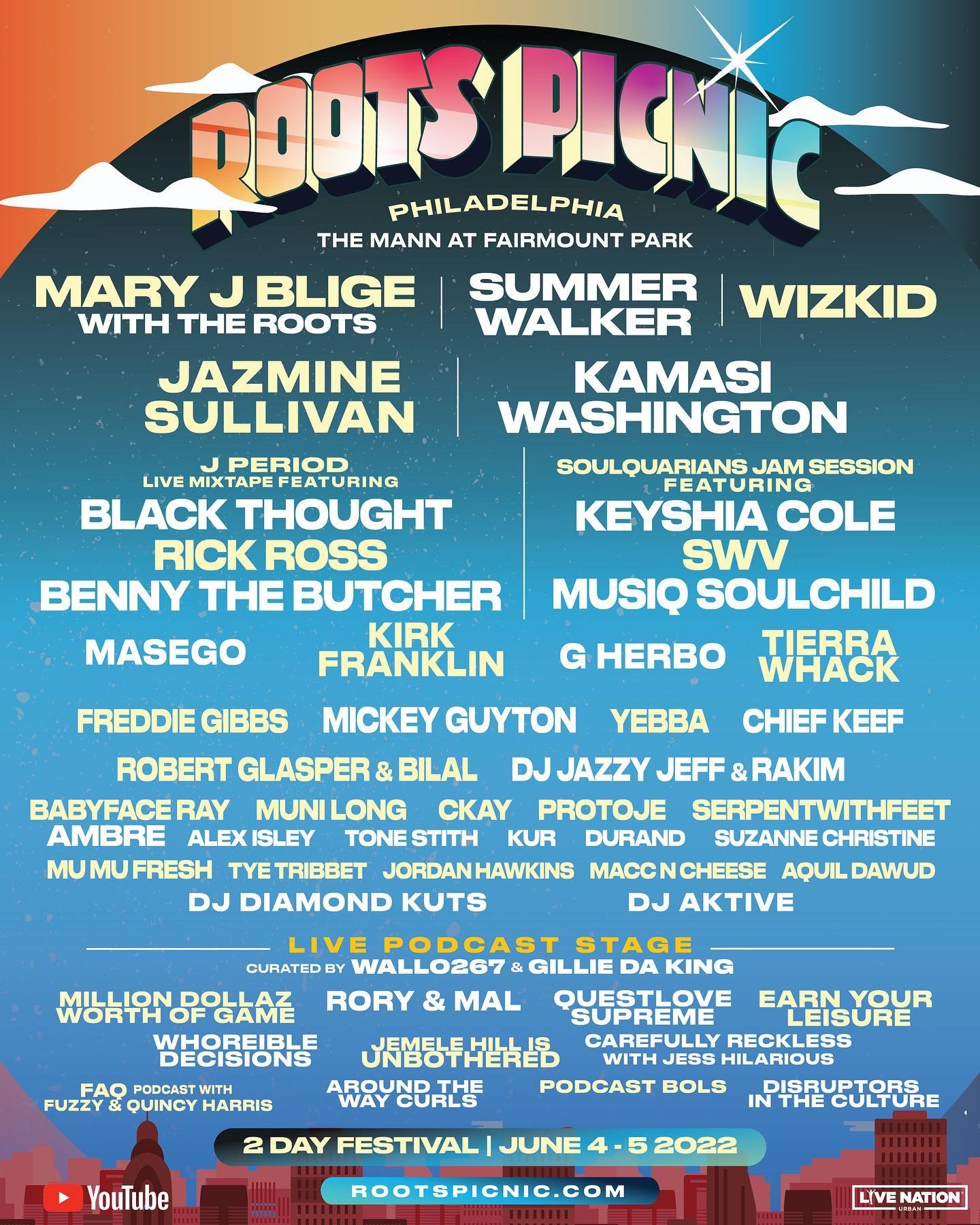 Roots Picnic 2022 lineup poster