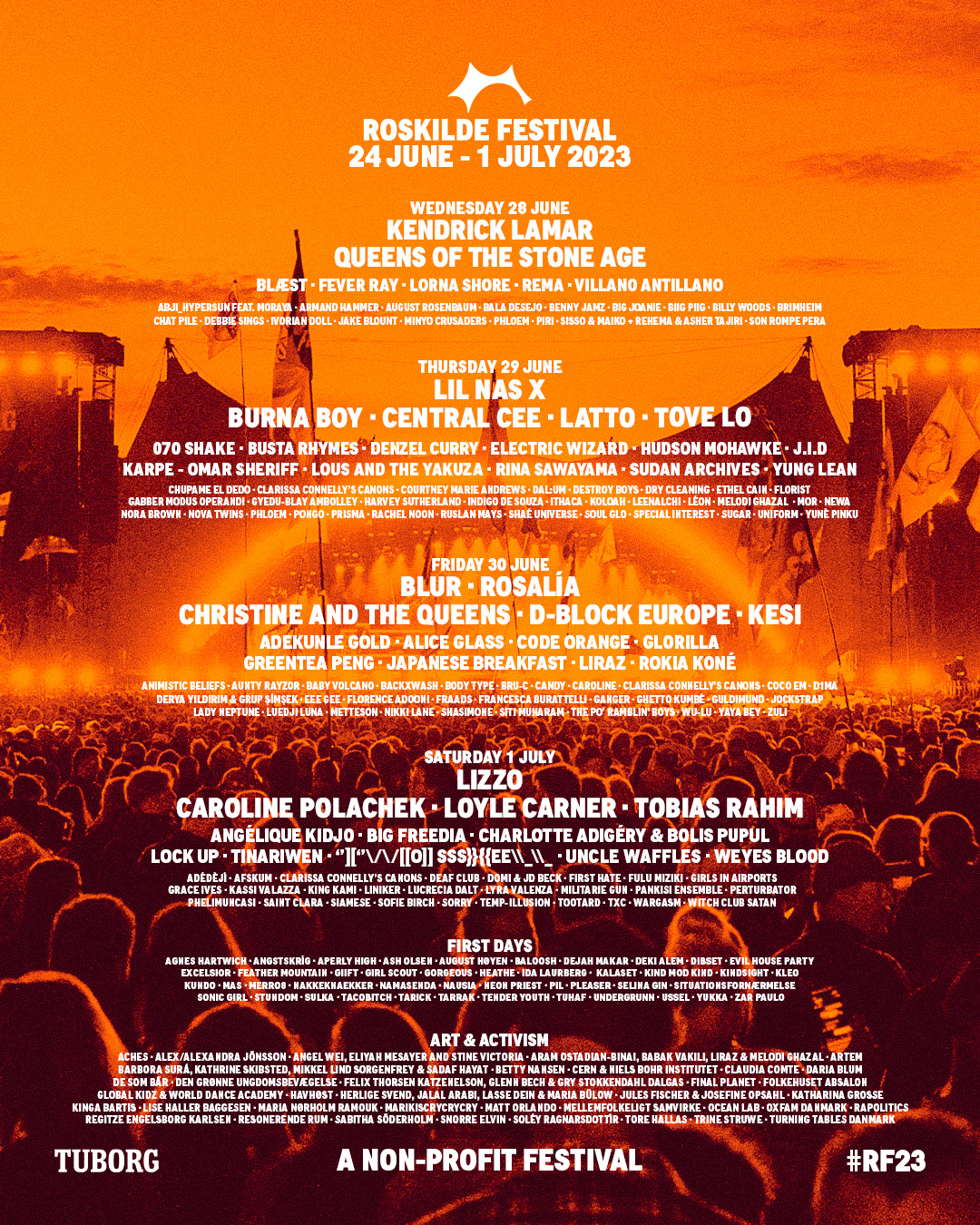Roskilde Festival 2023 Lineup poster image