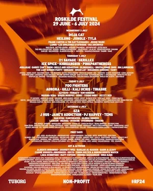 Roskilde Festival 2024 Lineup poster image