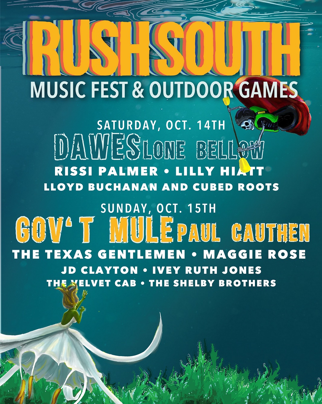 RushSouth Music Fest 2023 Lineup poster image