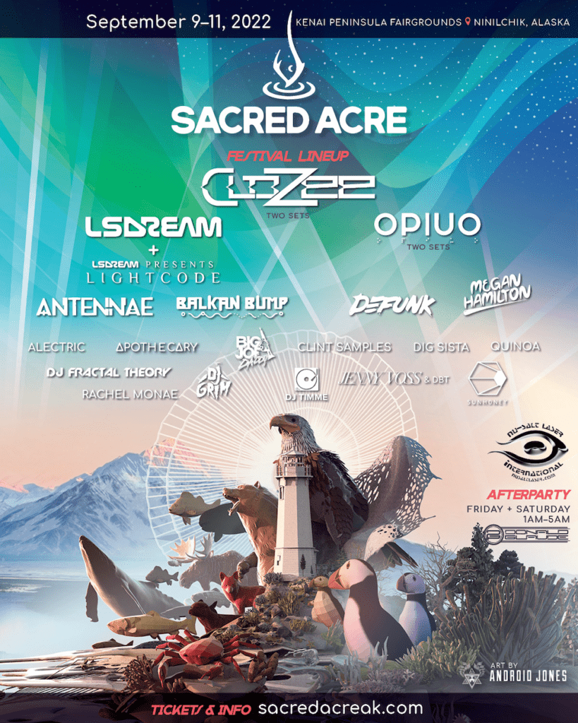 sacred acre 2022 lineup poster