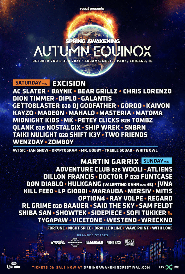 autumn equinox daily lineup 2021