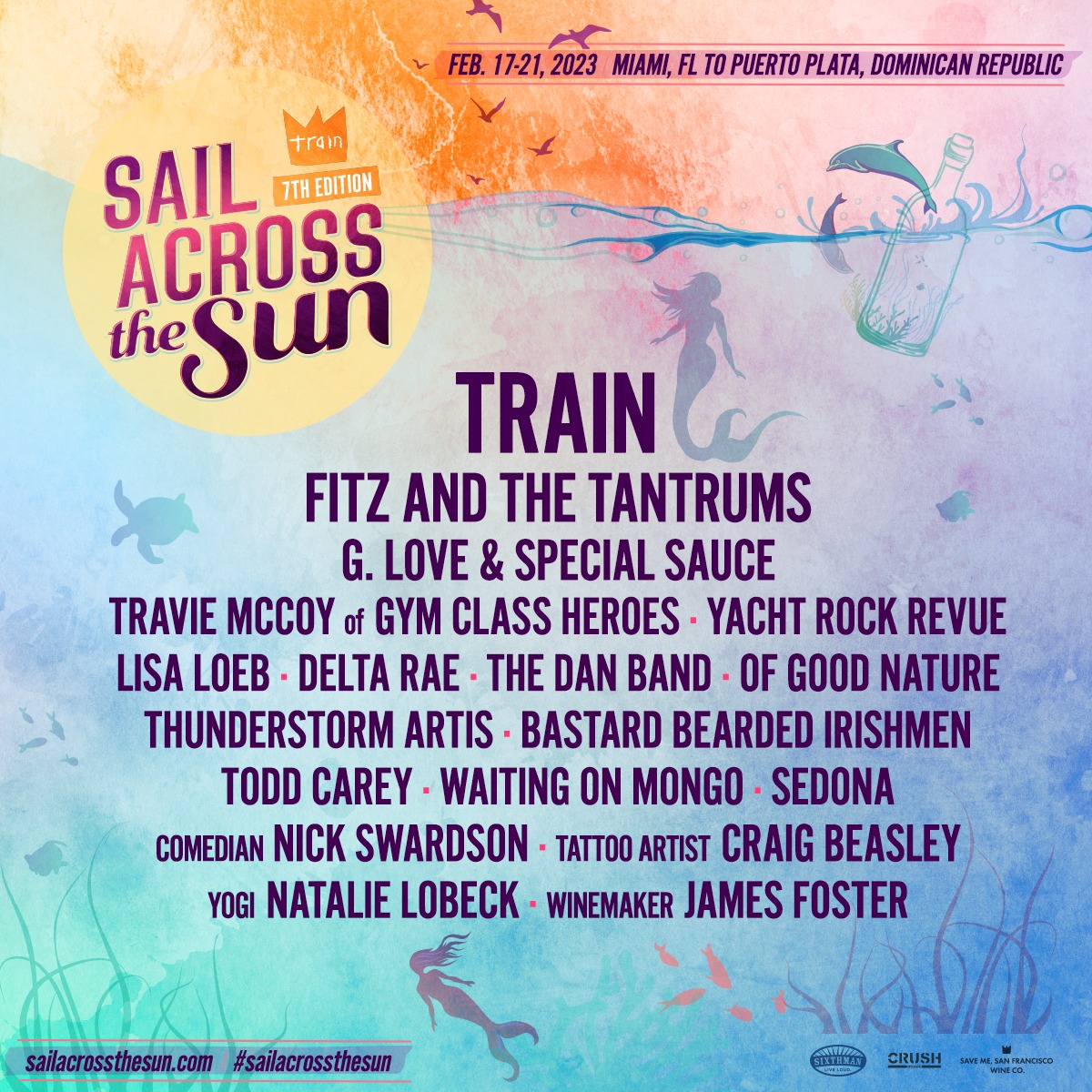 Sail Across the Sun 2023 Lineup Announced Grooveist