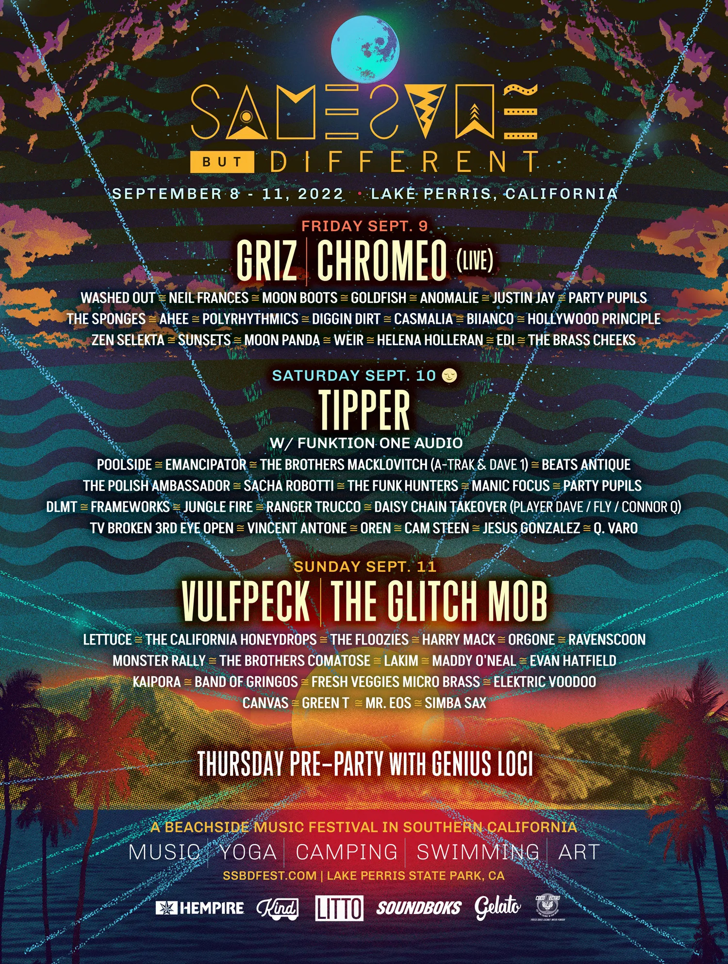 Same Same But Different Festival 2022 lineup poster