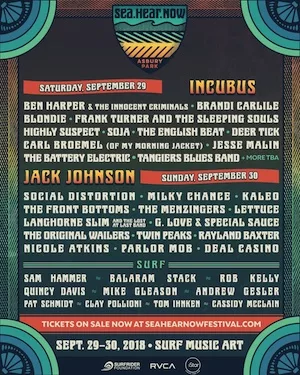 Sea.Hear.Now Festival 2018 Lineup poster image