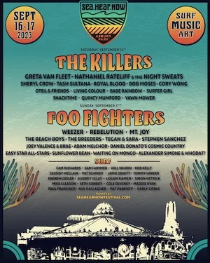 Sea.Hear.Now Festival 2023 Lineup poster image