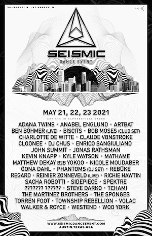 Seismic Dance Event 2021 Lineup poster image