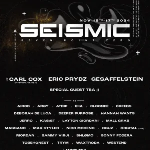Seismic Dance Event 2024 Lineup poster image