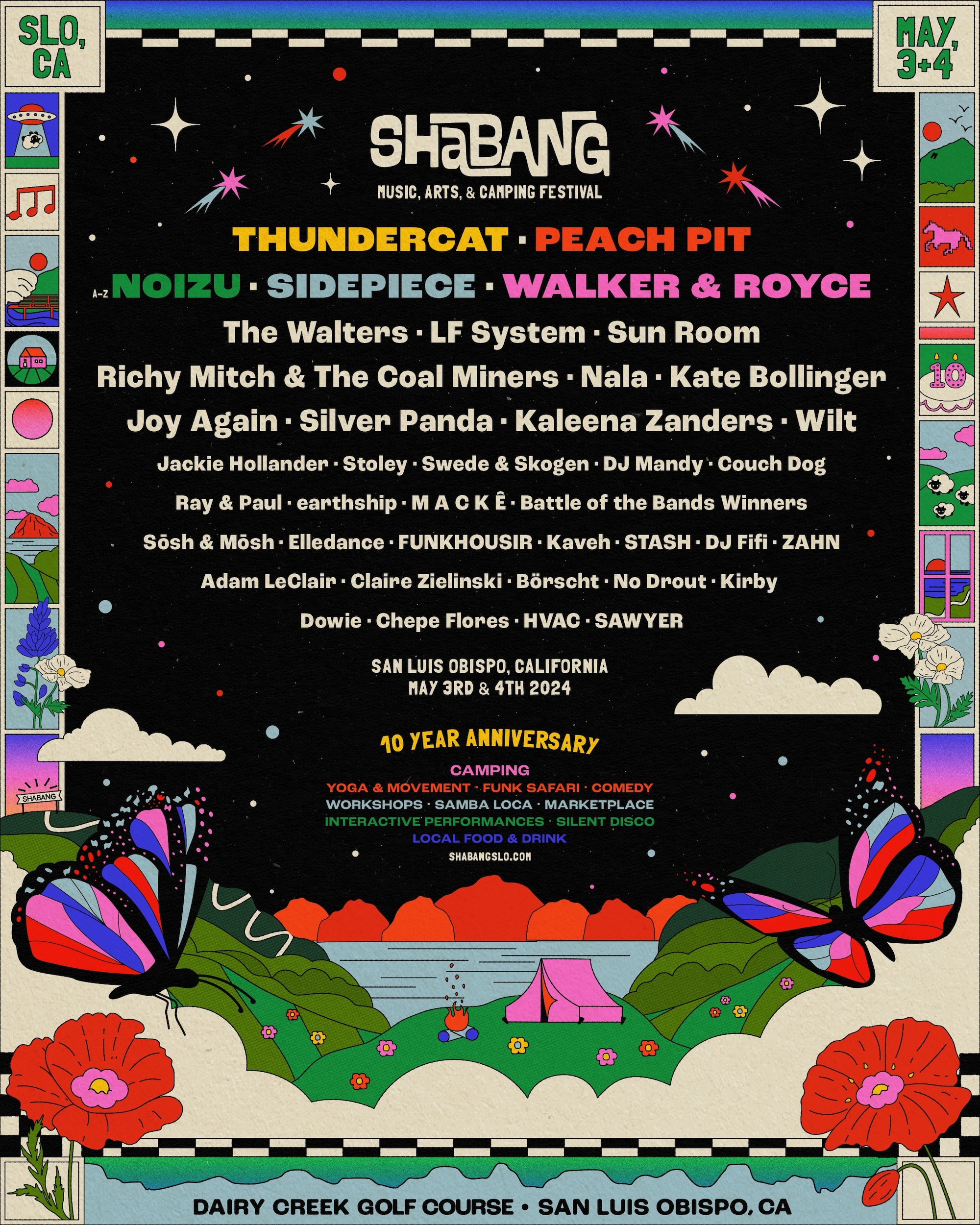 Shabang Music & Arts Festival lineup poster