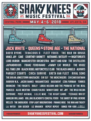 Shaky Knees Music Festival 2018 Lineup poster image