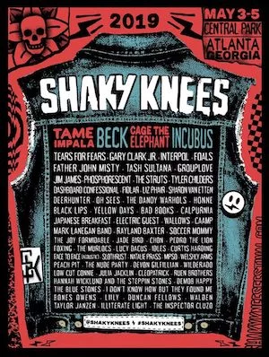 Shaky Knees Music Festival 2019 Lineup poster image