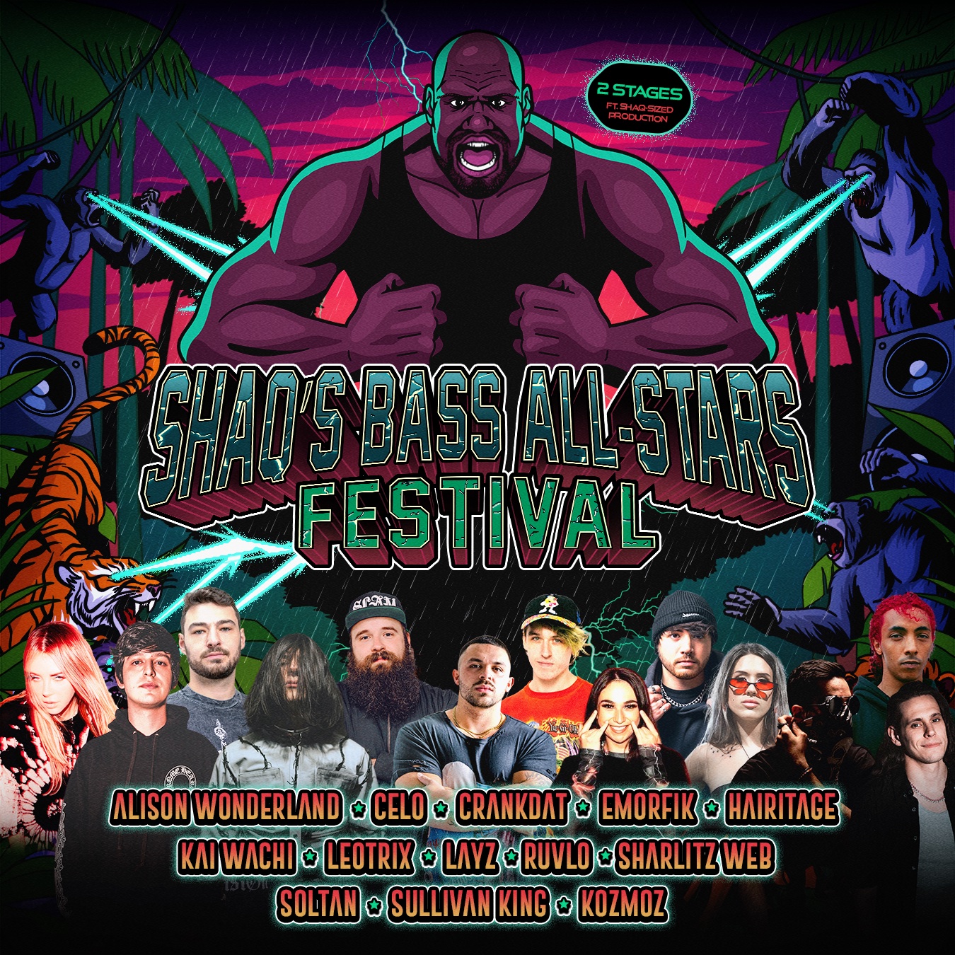 Shaq’s Bass All Stars Festival 2023 Lineup poster image