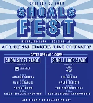 ShoalsFest 2019 Lineup poster image