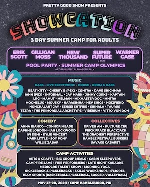 Showcation 2024 Lineup poster image