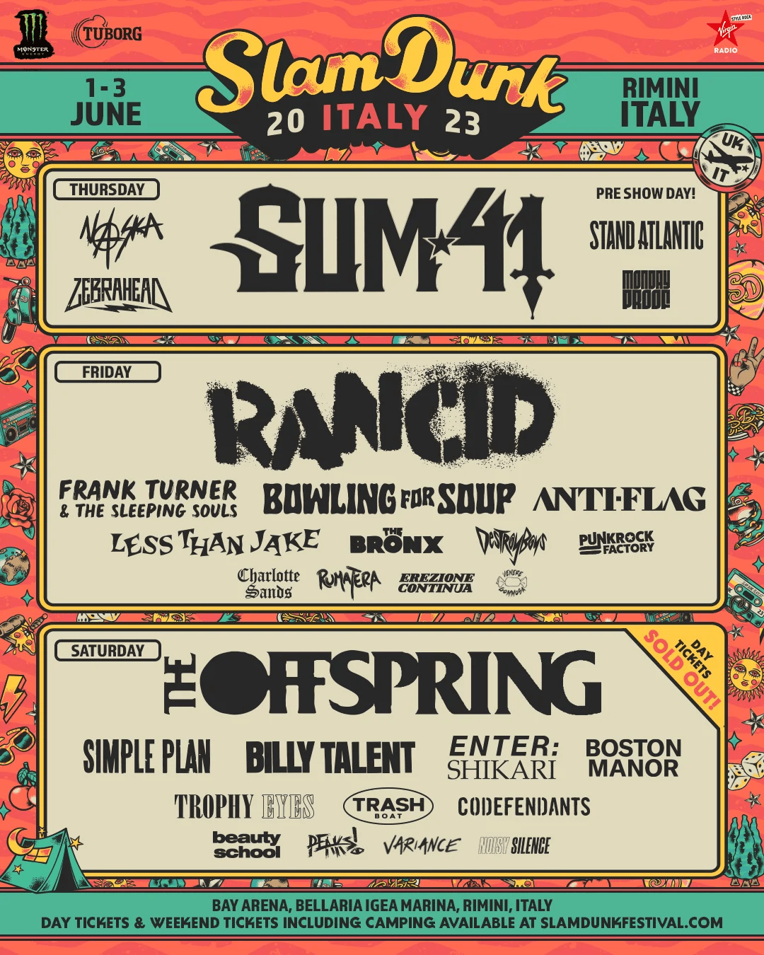 Slam Dunk Italy 2023 Lineup poster image