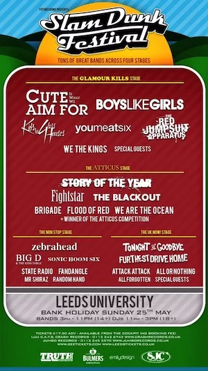 Slam Dunk North 2008 Lineup poster image