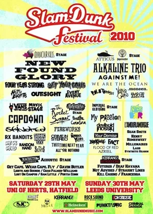 Slam Dunk North 2010 Lineup poster image