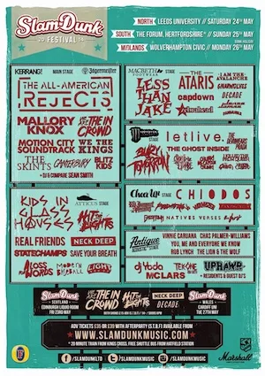 Slam Dunk North 2014 Lineup poster image