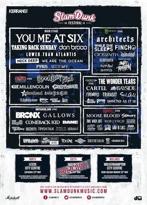 Slam Dunk North 2015 Lineup poster image