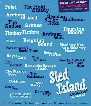 Sled Island 2012 Lineup poster image