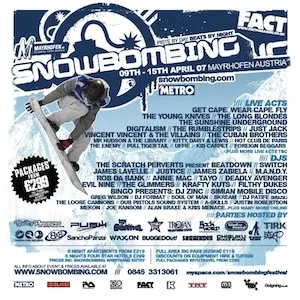 Snowbombing 2007 Lineup poster image