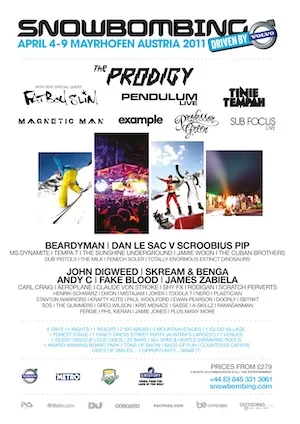 Snowbombing 2011 Lineup poster image