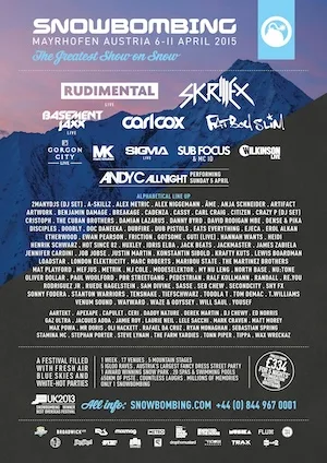 Snowbombing 2015 Lineup poster image