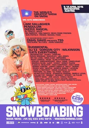 Snowbombing 2018 Lineup poster image