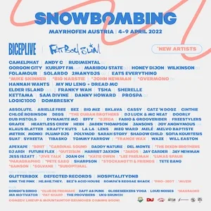 Snowbombing 2022 Lineup poster image