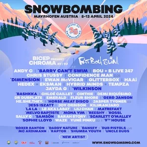 Snowbombing 2024 Lineup poster image