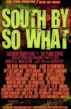 So What?! Music Festival 2009 Lineup poster image