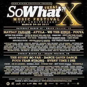 So What?! Music Festival 2017 Lineup poster image